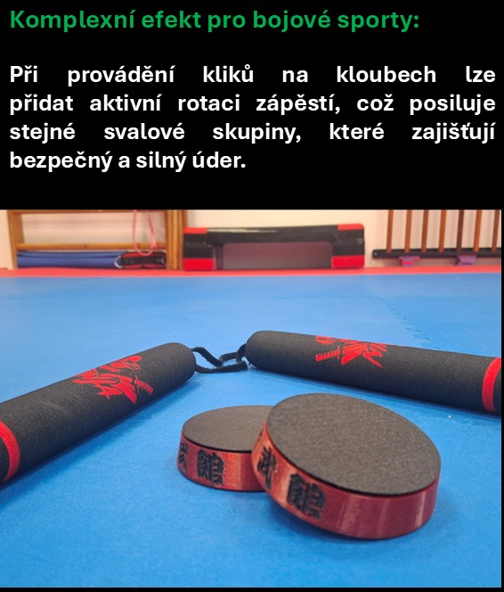 Tréninková pomůcka Torqhit pro bojové sporty, karate a aktivní rotaci zápěstí.