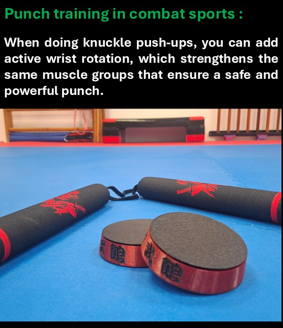 Torqhit training tool for martial arts, karate, and active wrist rotation.